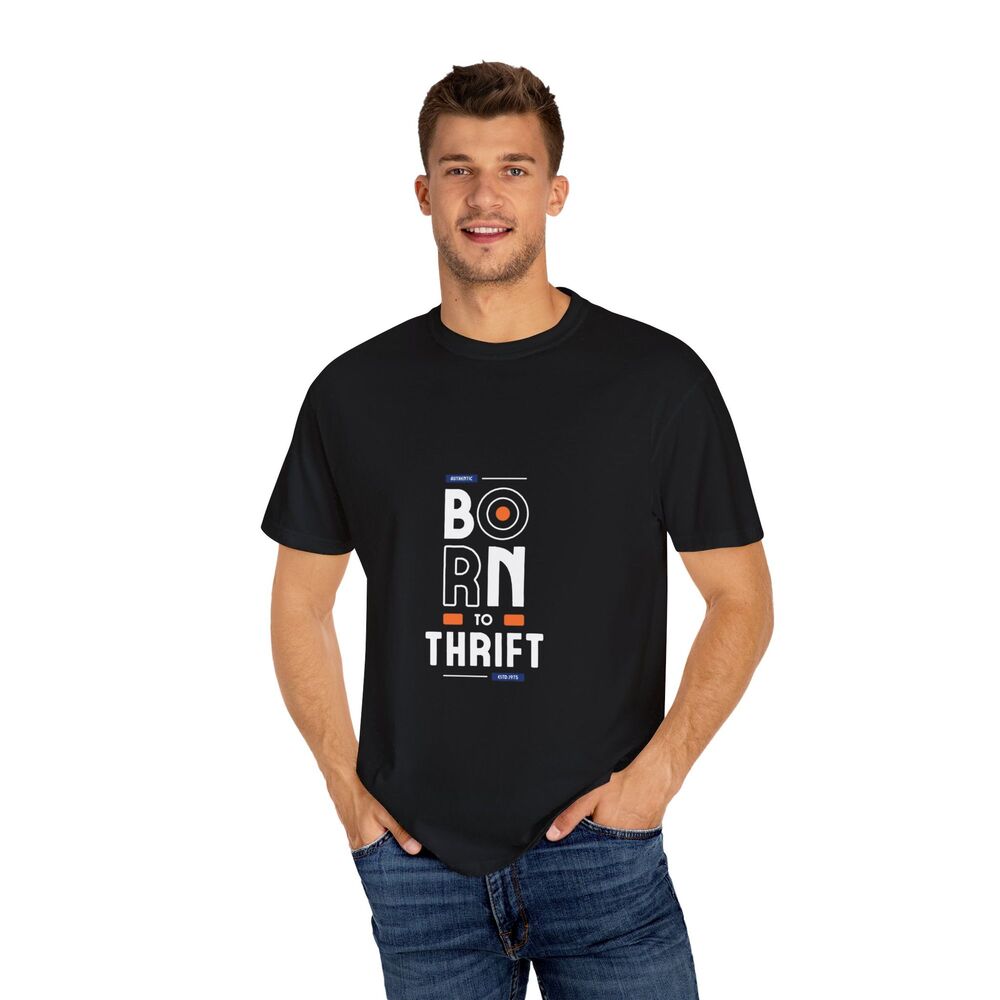 Born To Thrift Reseller Thrifter T-Shirt Men's Size XL Black 100% Heavy Cotton